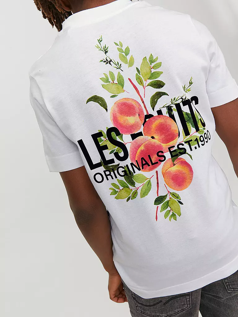 JACK & JONES | Jungen T-Shirt JORFLORES | weiss