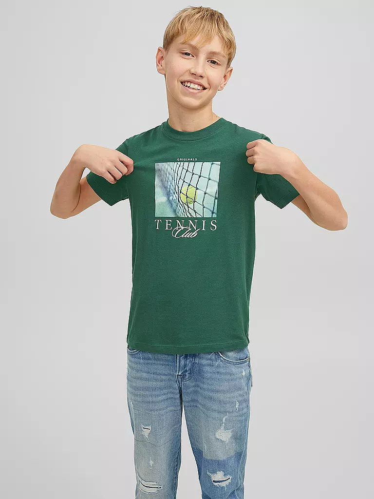 JACK & JONES | Jungen T-Shirt JORNEOPREP  | grün