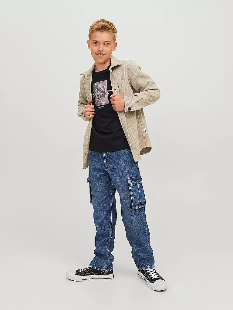 JACK & JONES | Jungen T-Shirt JORVESTERBRO | schwarz