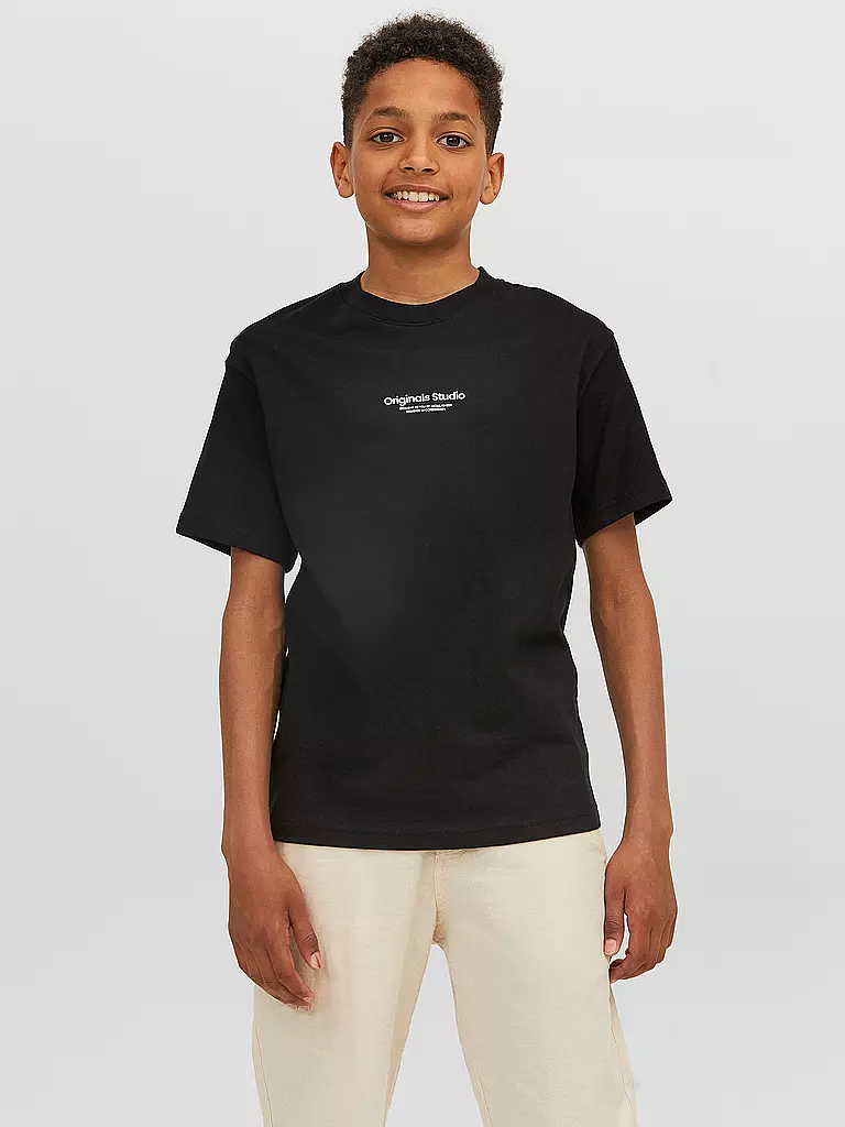 JACK & JONES | Jungen T-Shirt JORVESTERBRO | schwarz