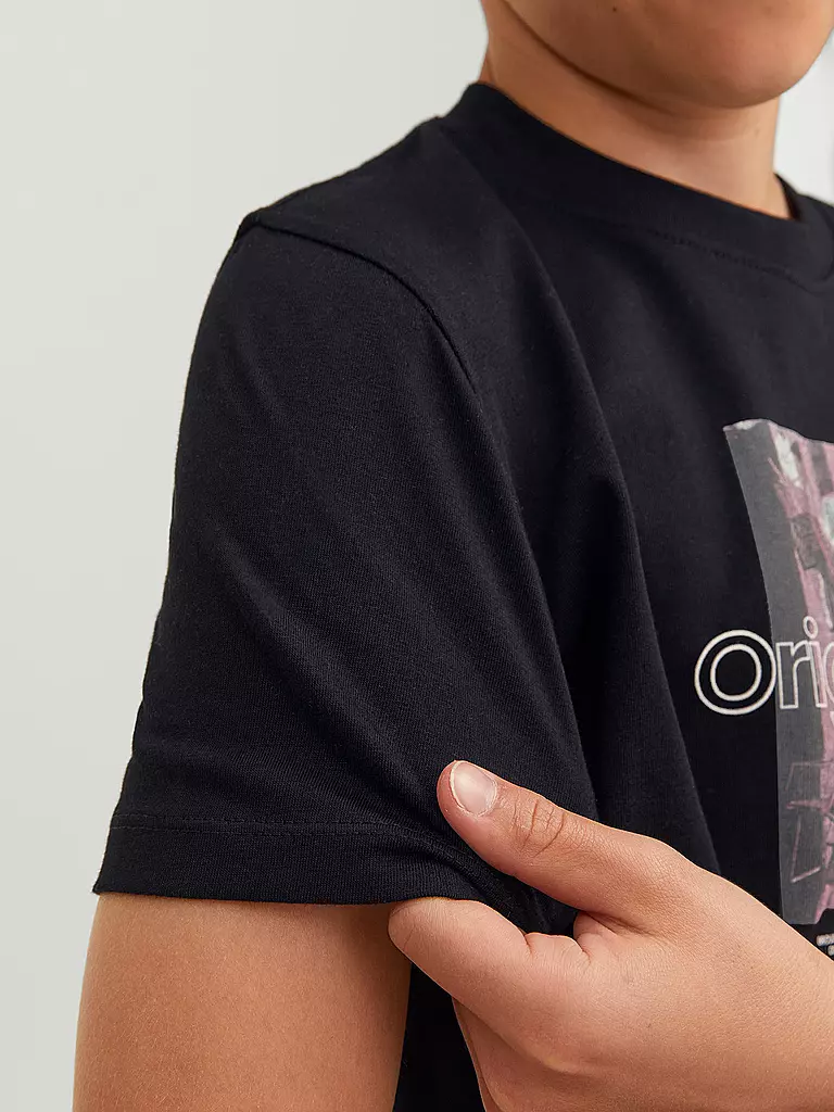 JACK & JONES | Jungen T-Shirt JORVESTERBRO | schwarz