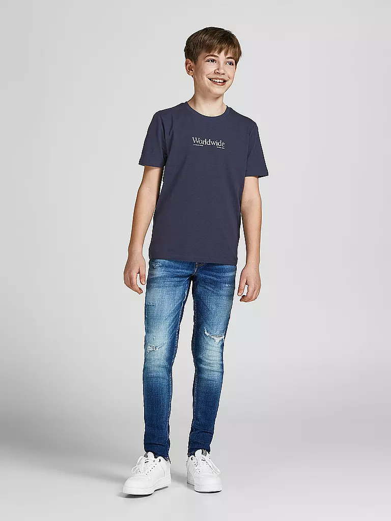 JACK & JONES | Jungen T-Shirt JORWORLDWIDE  | dunkelblau