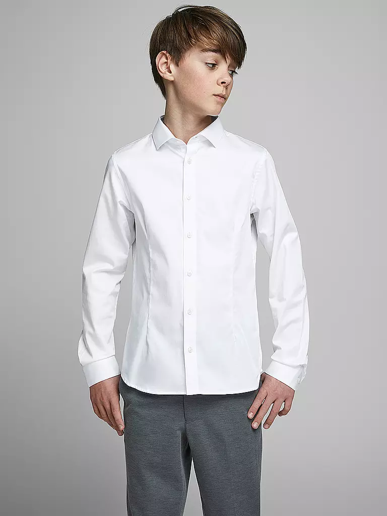 JACK & JONES | Jungen-Hemd "JJIPARMA" | weiss