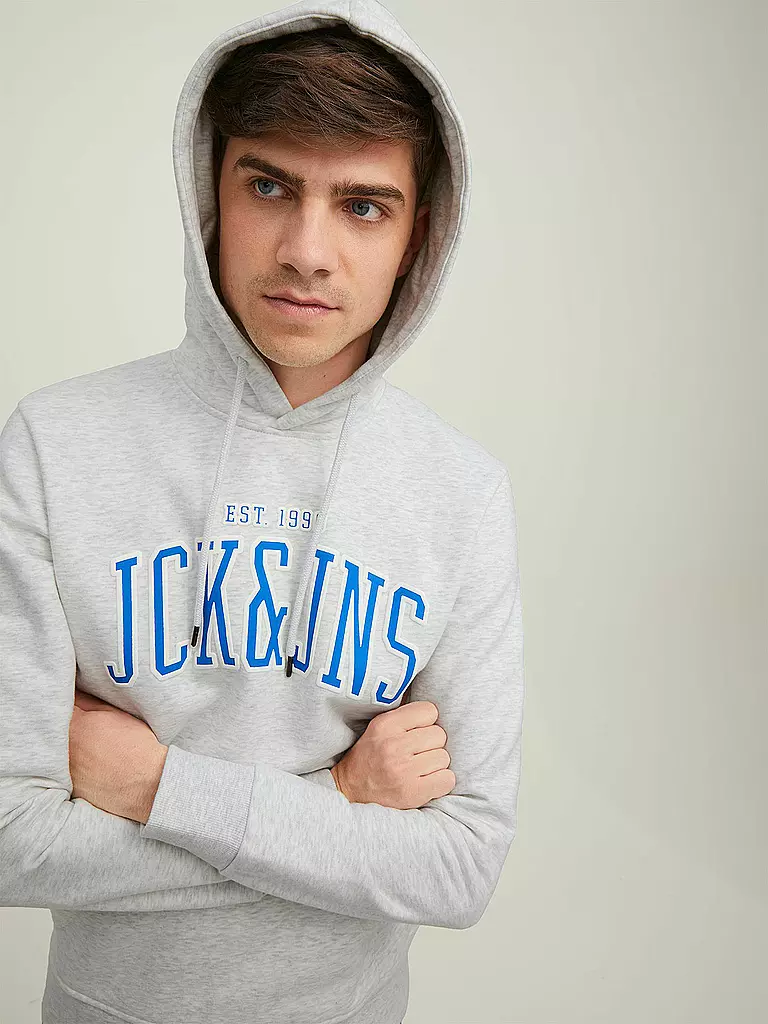 JACK & JONES | Kapuzensweater - Hoodie JJCEMB | weiß