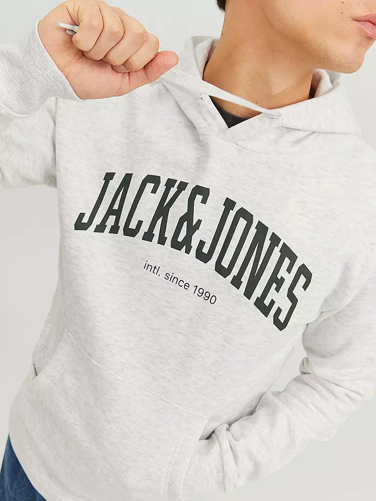 JACK & JONES | Kapuzensweater - Hoodie JJEJOSH | weiss