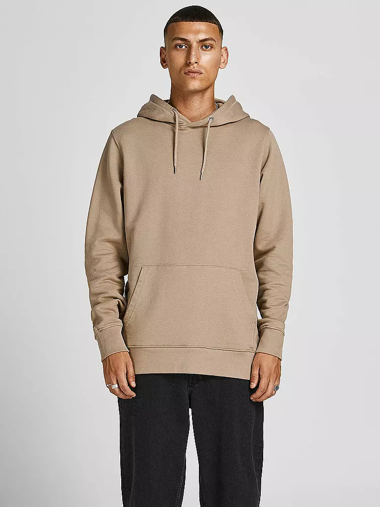 JACK & JONES | Kapuzensweater - Hoodie JJEORGANIC  | beige