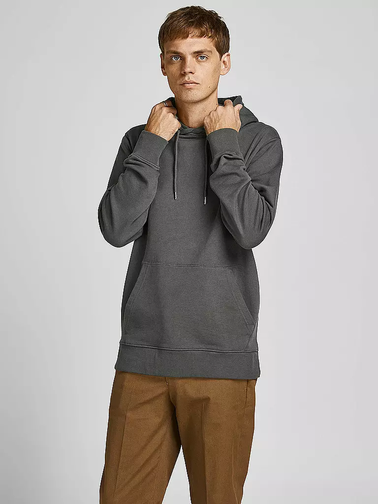 JACK & JONES | Kapuzensweater - Hoodie JJEORGANIC  | grau