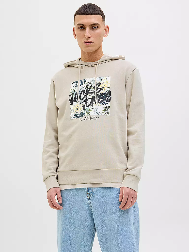 JACK & JONES | Kapuzensweater - Hoodie JJHAWAII | beige