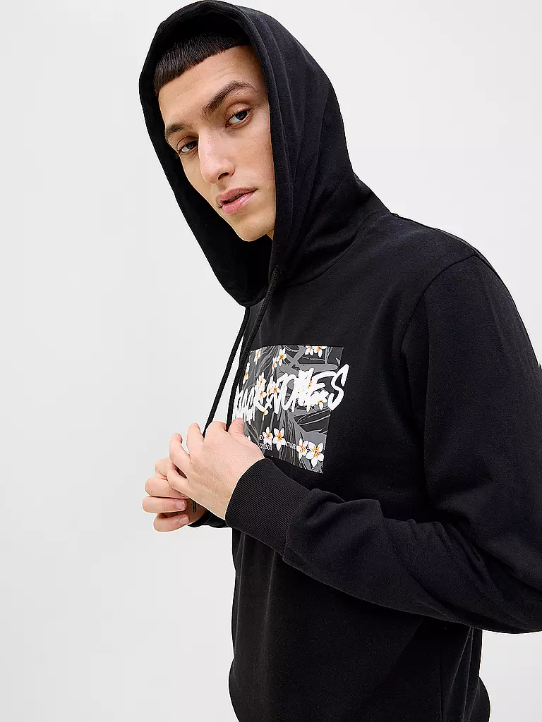 JACK & JONES | Kapuzensweater - Hoodie JJHAWAII | schwarz