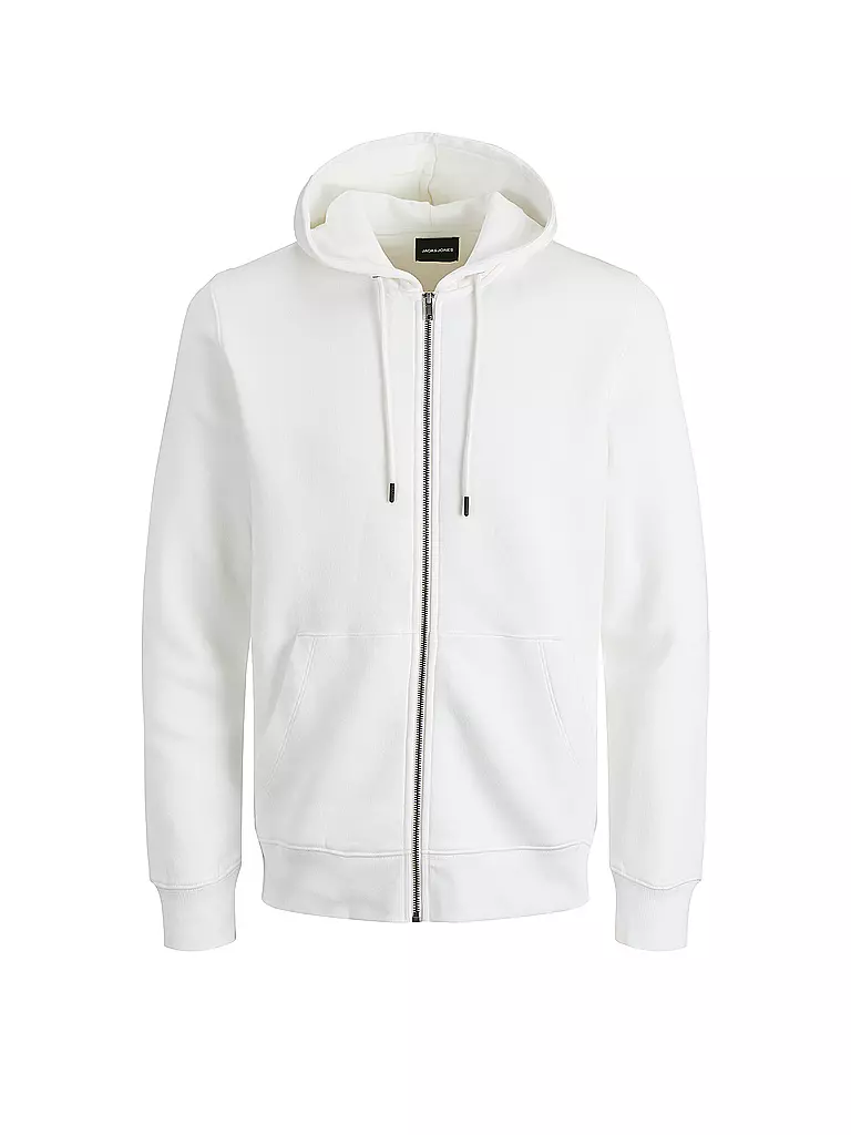 JACK & JONES | Kapuzensweatjacke JJESTAR  | weiss