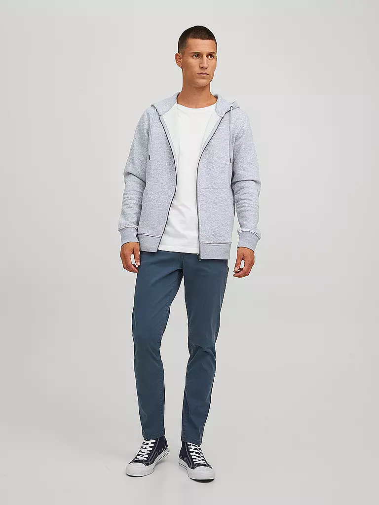 JACK & JONES | Kapuzensweatjacke JJESTAR  | grau