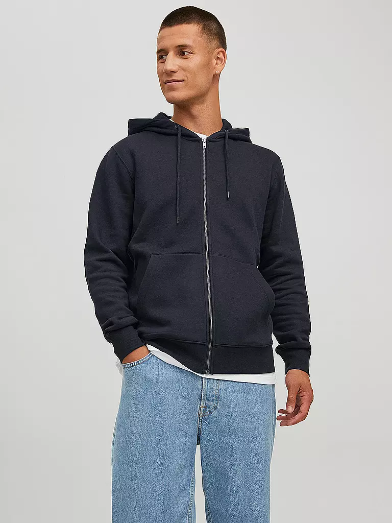 JACK & JONES | Kapuzensweatjacke JJESTAR  | schwarz