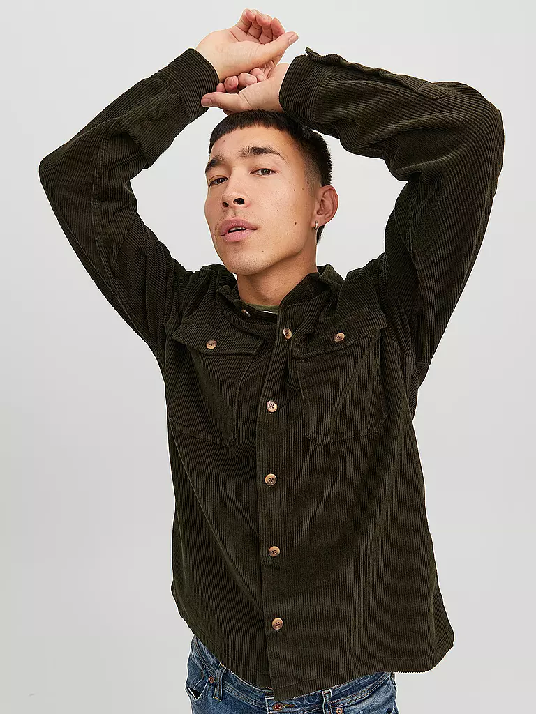 JACK & JONES | Overshirt JJEDALLAS | schwarz