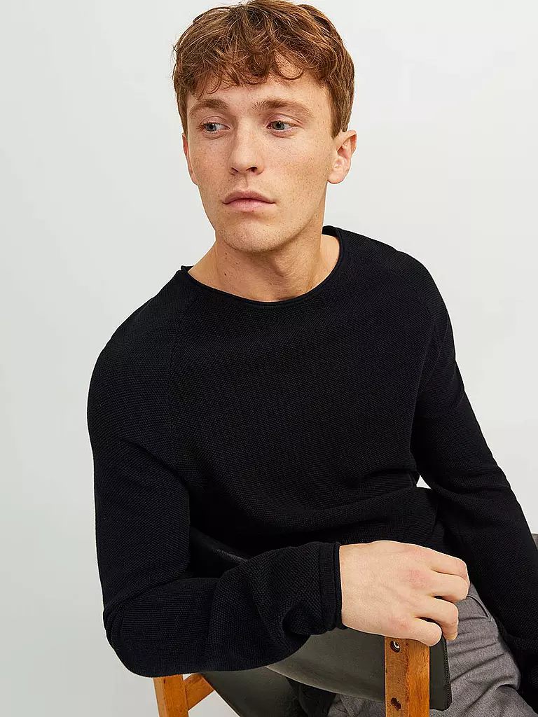 JACK & JONES | Pullover JJEHILL | schwarz
