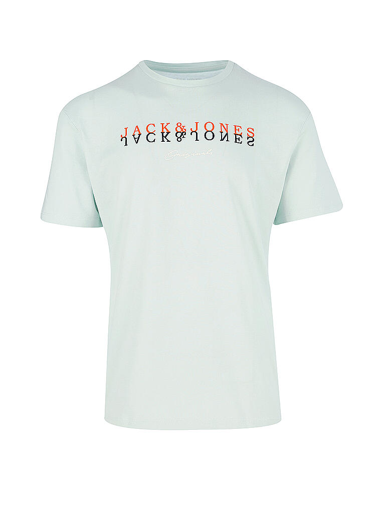 JACK & JONES | T Shirt JORSHADDOW  | türkis