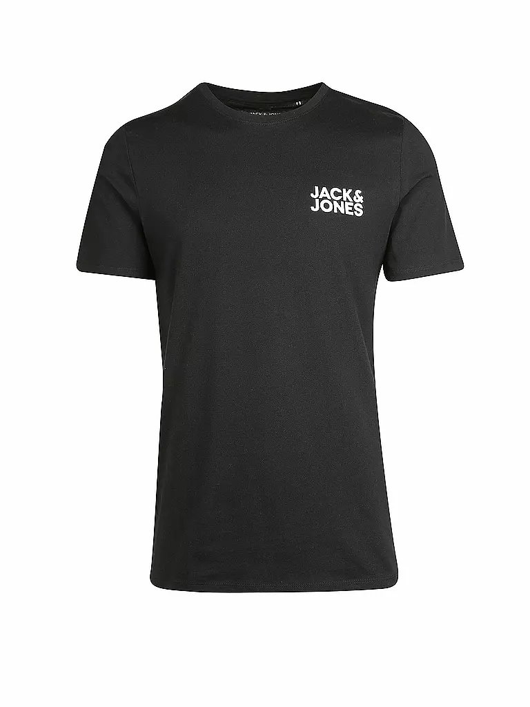 JACK & JONES | T-Shirt "JJECORP"  | schwarz