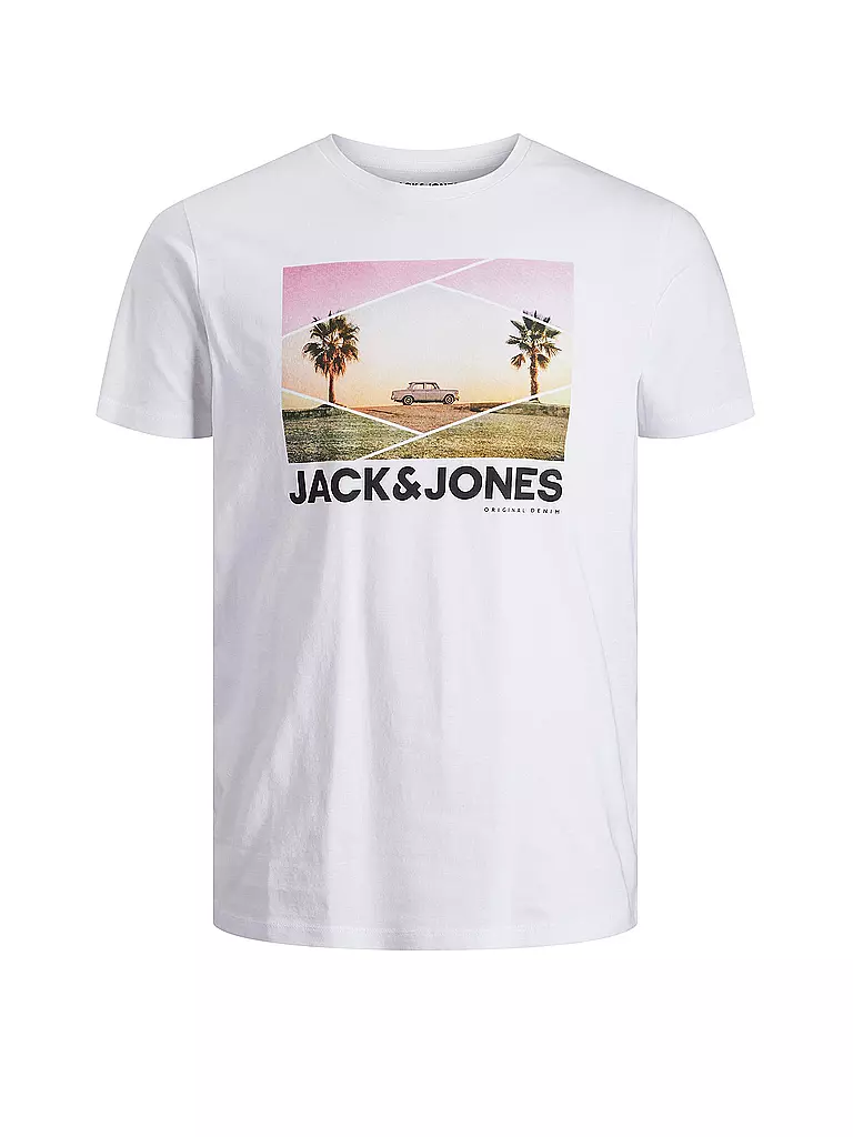 JACK & JONES | T-Shirt JJBILLBOARD  | weiss