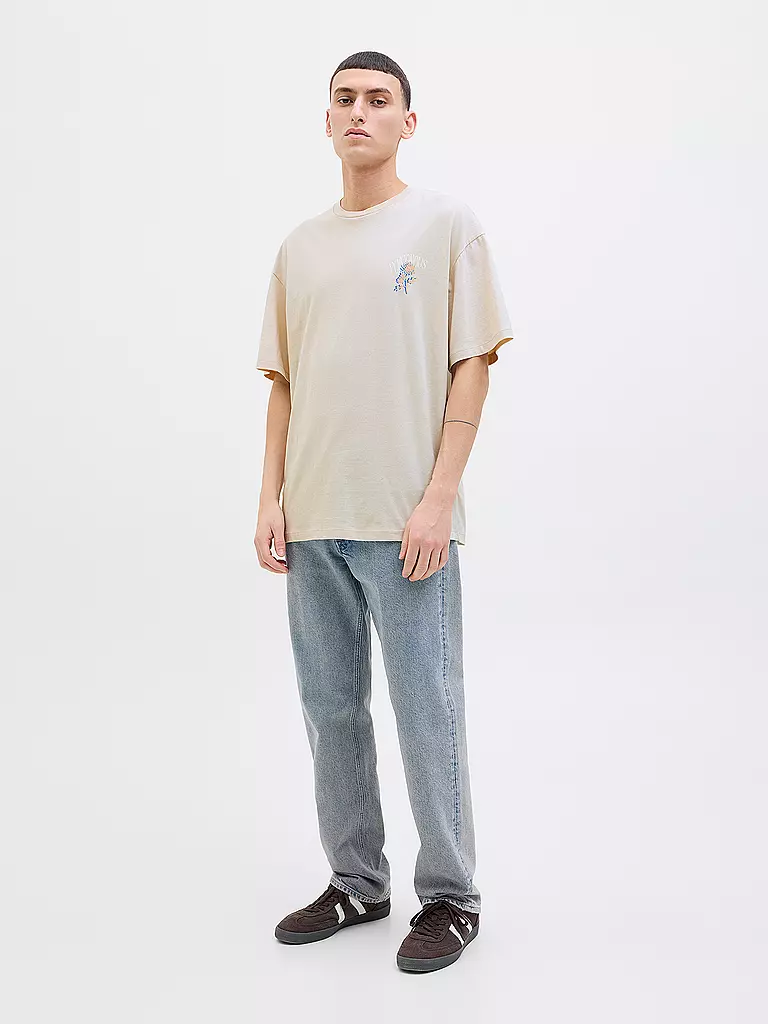 JACK & JONES | T-Shirt JJCHARGE  | beige
