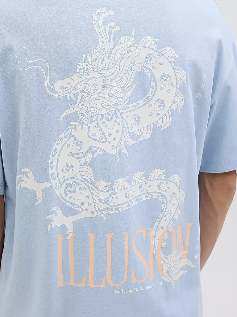 JACK & JONES | T-Shirt JJCHARGE  | hellblau