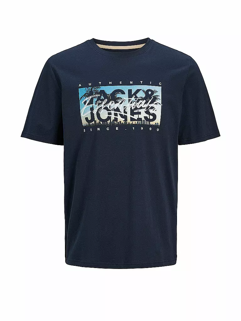 JACK & JONES | T-Shirt JJCOLTON | dunkelblau