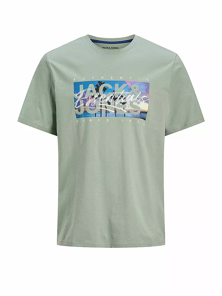 JACK & JONES | T-Shirt JJCOLTON | hellgrün