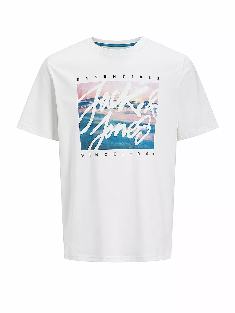 JACK & JONES | T-Shirt JJCOLTON | weiss
