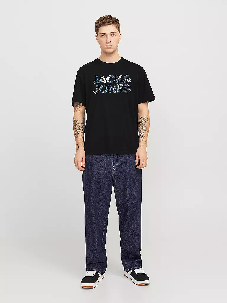 JACK & JONES | T-Shirt JJEBRYAN | schwarz