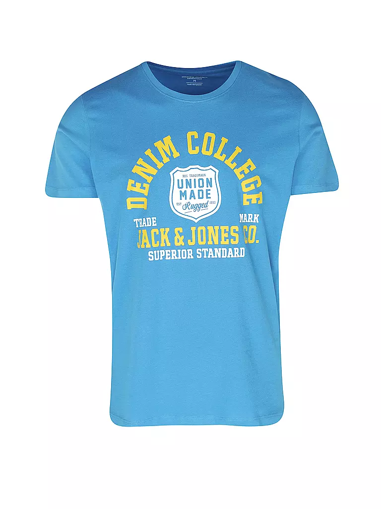 JACK & JONES | T-Shirt JJELOGO  | blau