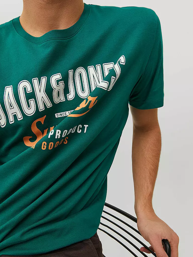 JACK & JONES | T-Shirt JJELOGO  | grün