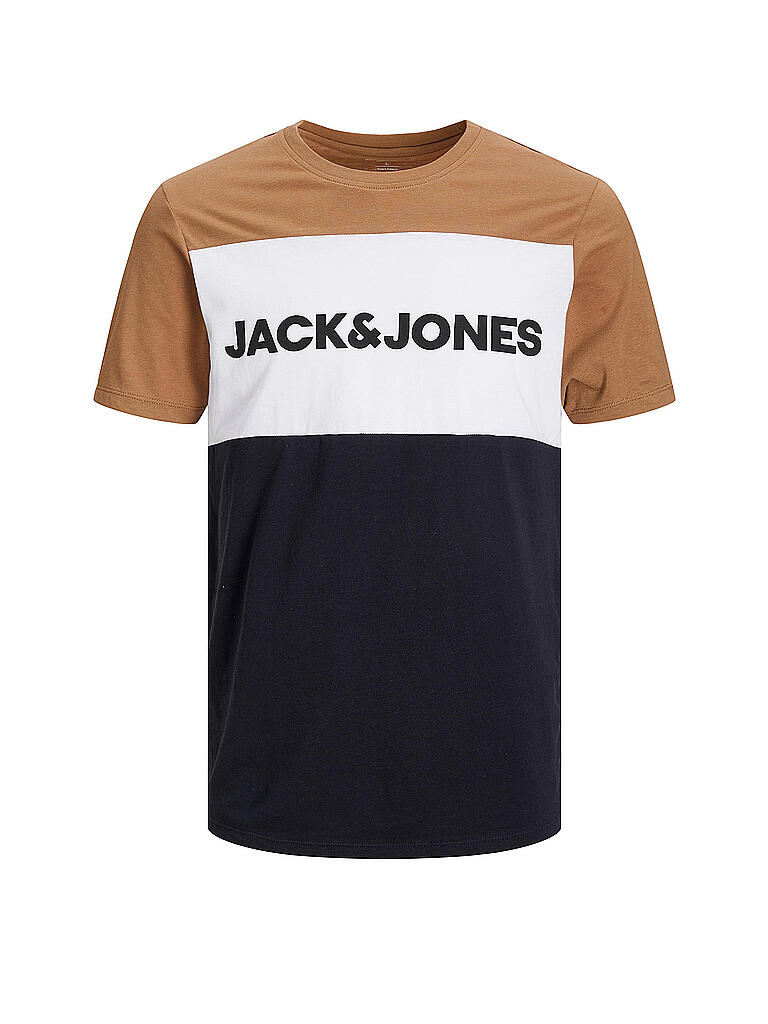 JACK & JONES | T-Shirt JJELOGO | braun