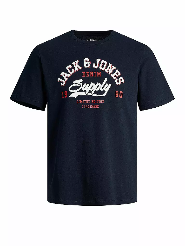 JACK & JONES | T-Shirt JJELOGO | dunkelblau