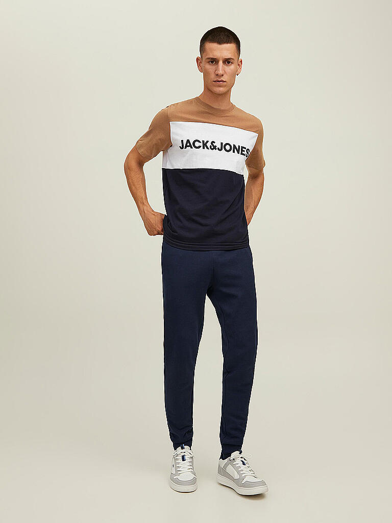JACK & JONES | T-Shirt JJELOGO | braun