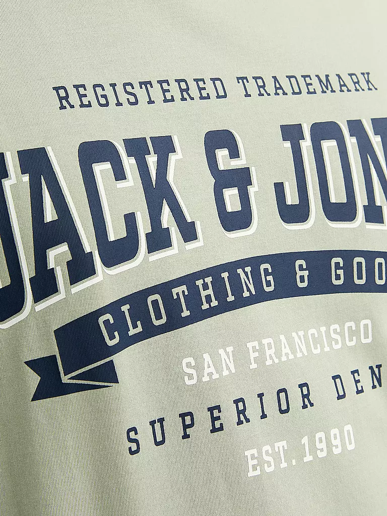 JACK & JONES | T-Shirt JJELOGO | hellgrün