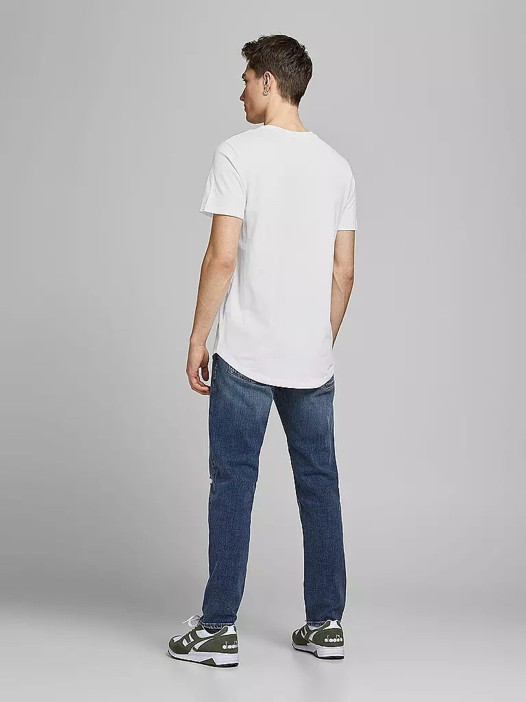 JACK & JONES | T-Shirt JJENOA  | weiss