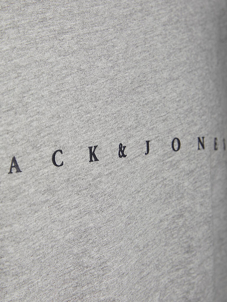 JACK & JONES | T-Shirt JJFONT | grau