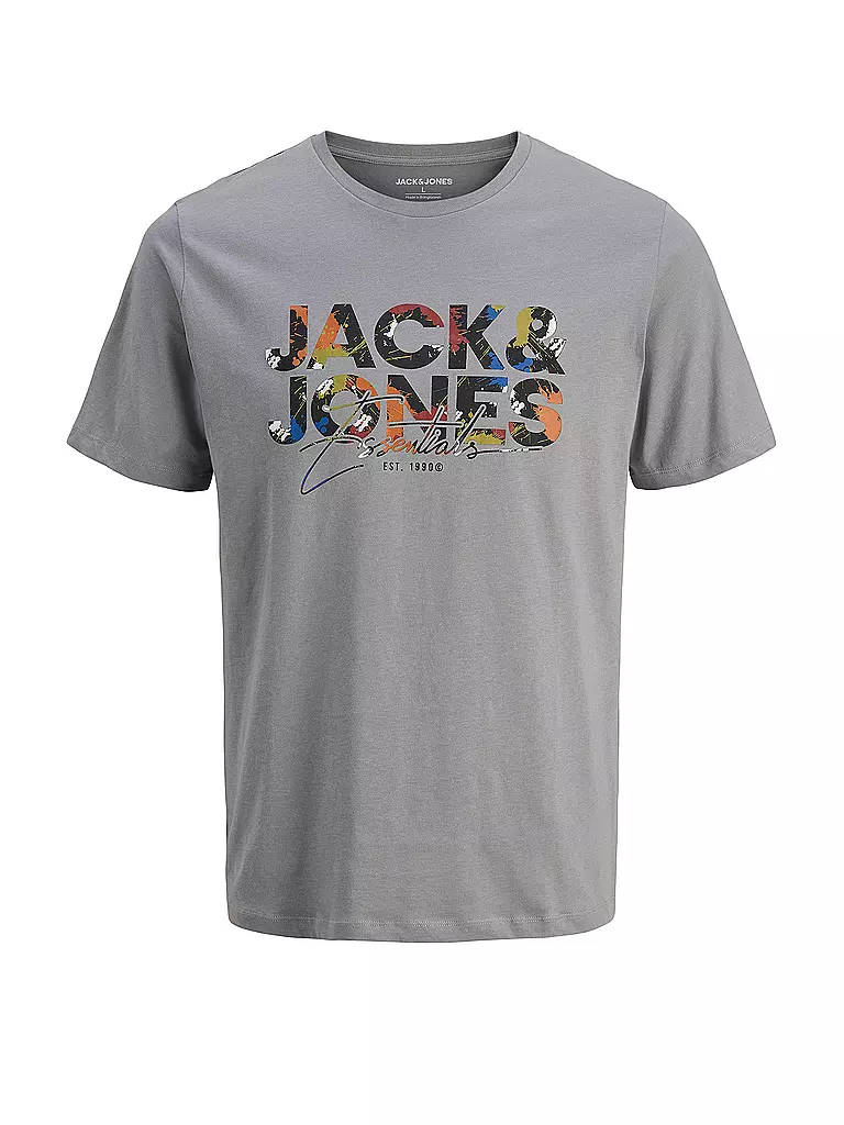 JACK & JONES | T-Shirt JJGEPLAS | grau