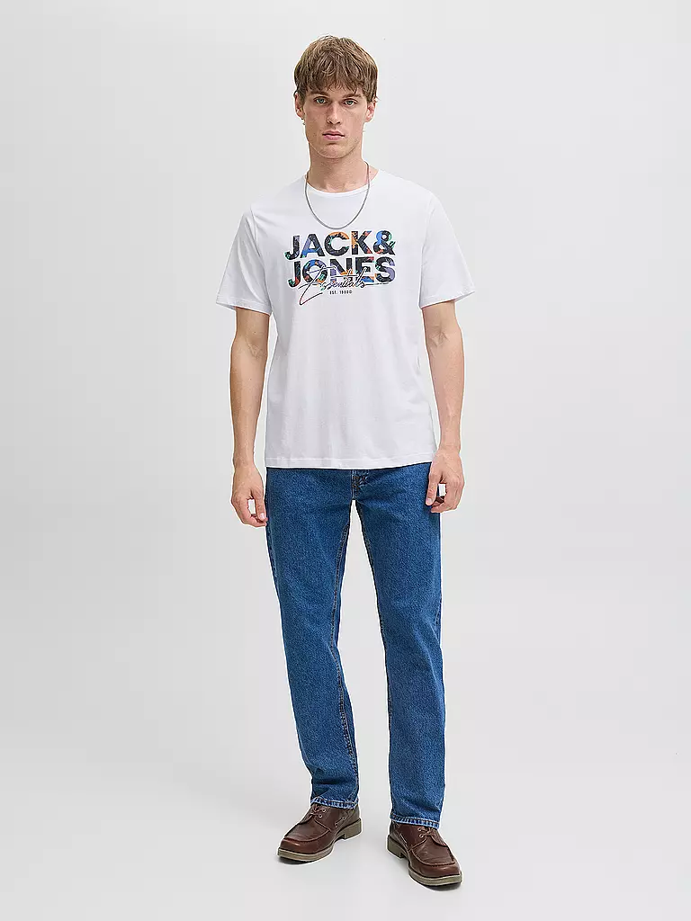 JACK & JONES | T-Shirt JJGEPLAS | weiss