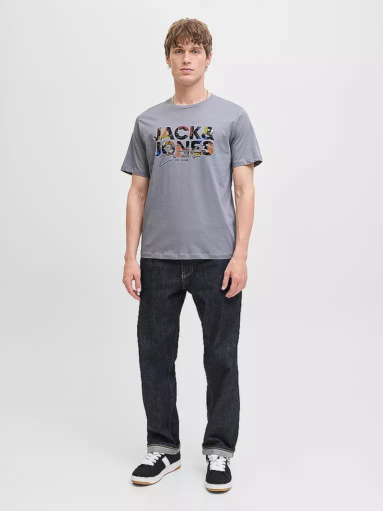 JACK & JONES | T-Shirt JJGEPLAS | grau