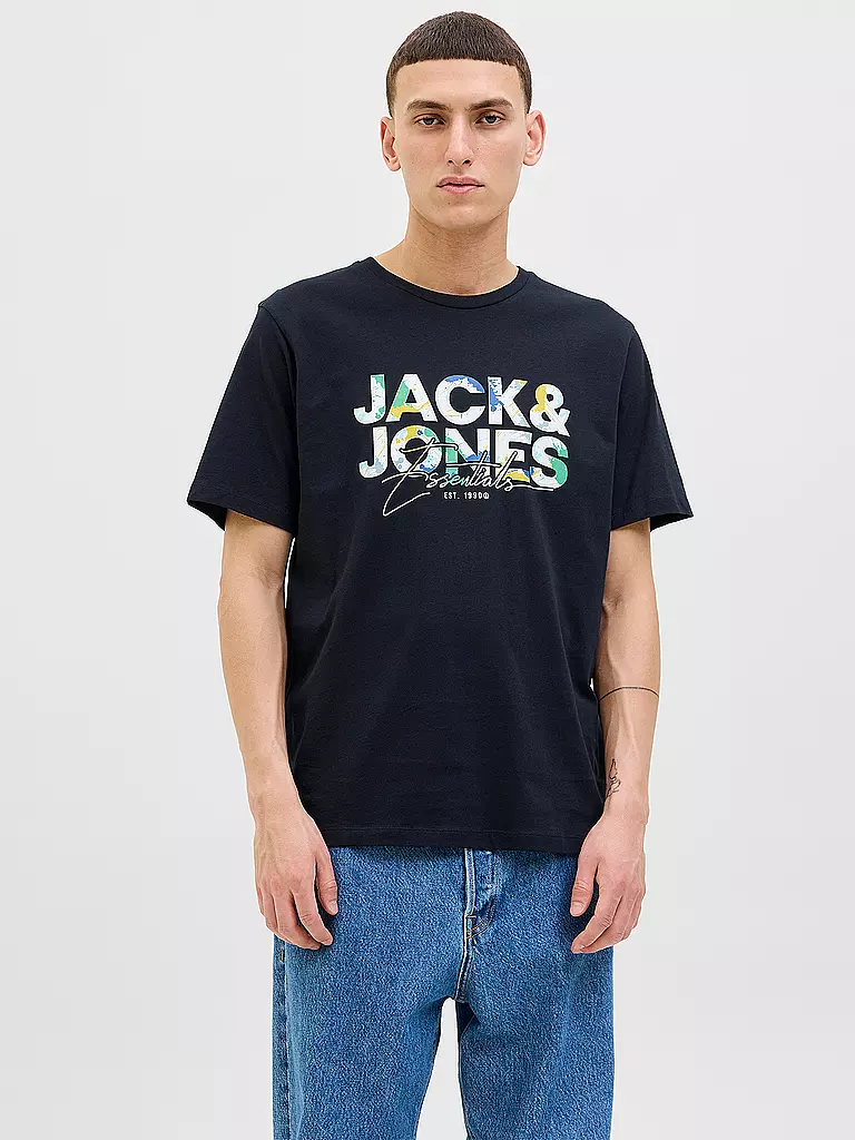 JACK & JONES | T-Shirt JJGEPLAS | dunkelblau