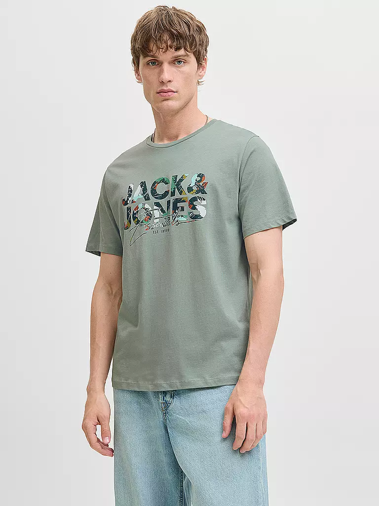 JACK & JONES | T-Shirt JJGEPLAS | hellgrün