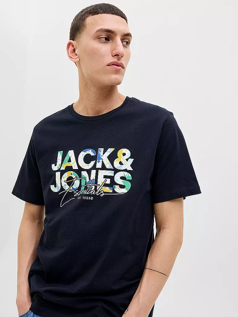 JACK & JONES | T-Shirt JJGEPLAS | dunkelblau