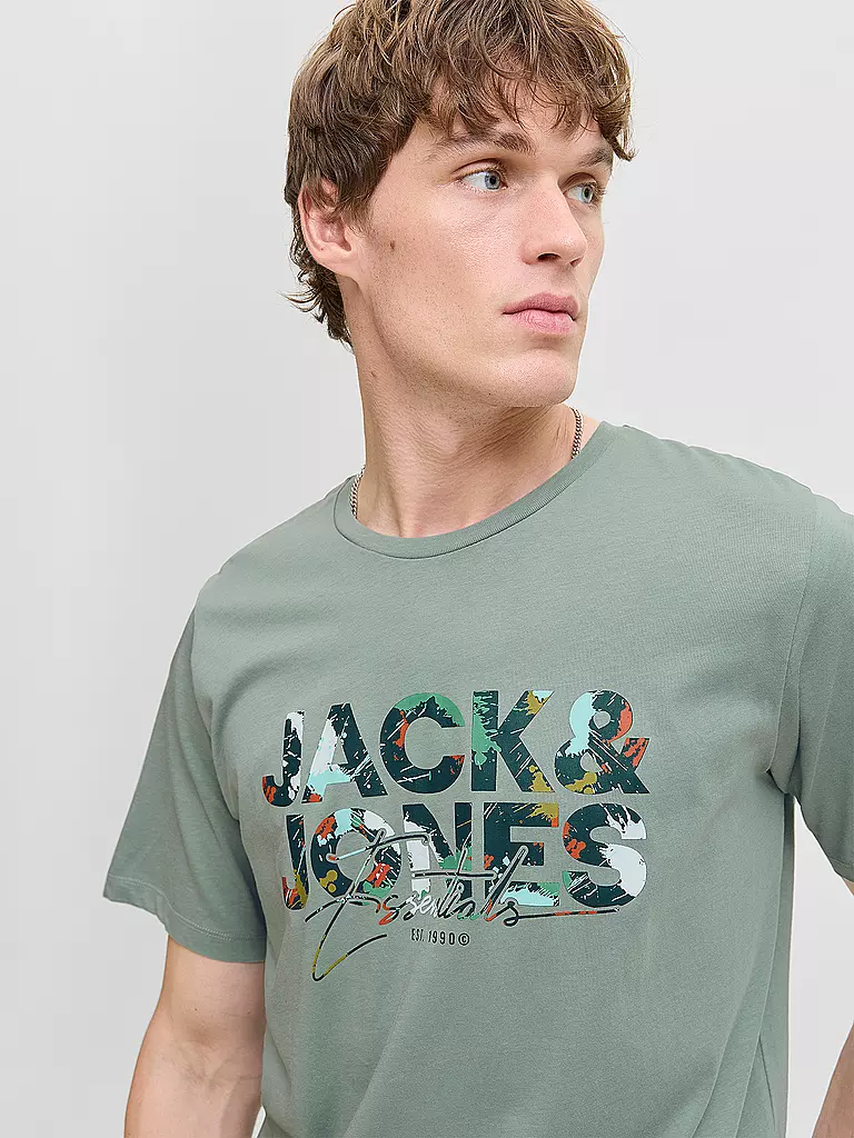 JACK & JONES | T-Shirt JJGEPLAS | hellgrün