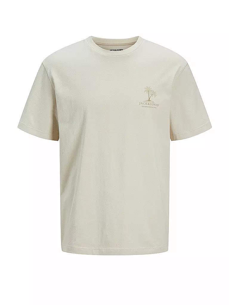 JACK & JONES | T-Shirt JJSUMMER  | beige