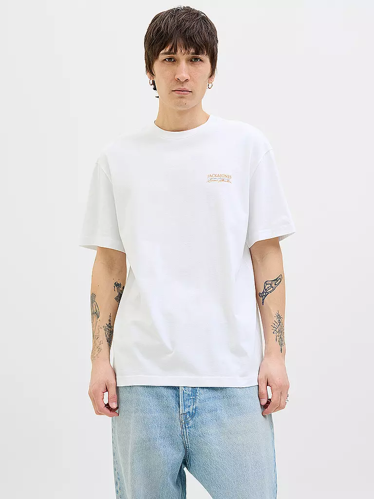 JACK & JONES | T-Shirt JJSUMMER  | weiss
