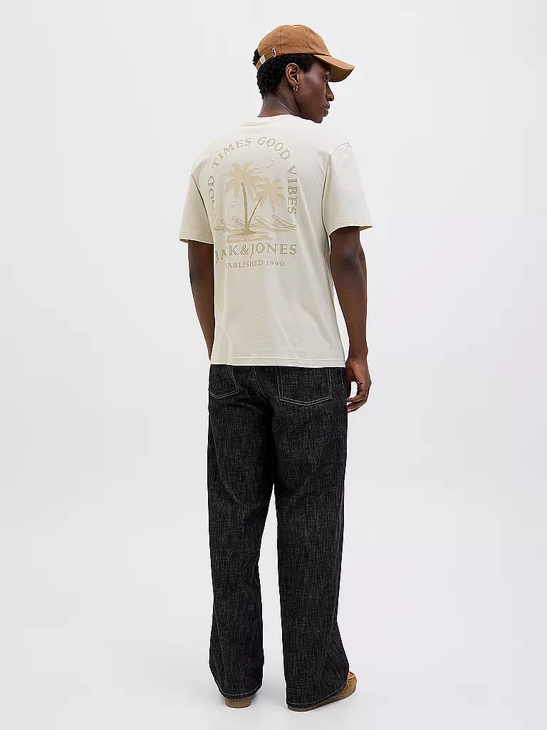 JACK & JONES | T-Shirt JJSUMMER  | beige