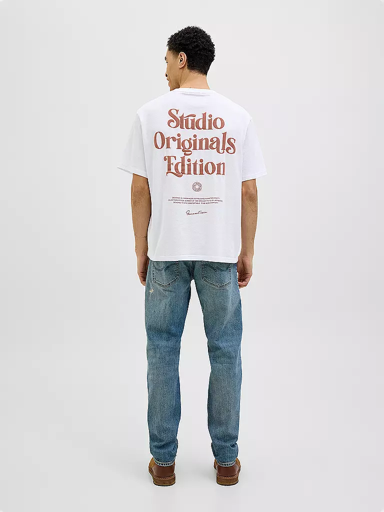 JACK & JONES | T-Shirt JORACAPULCO  | weiss