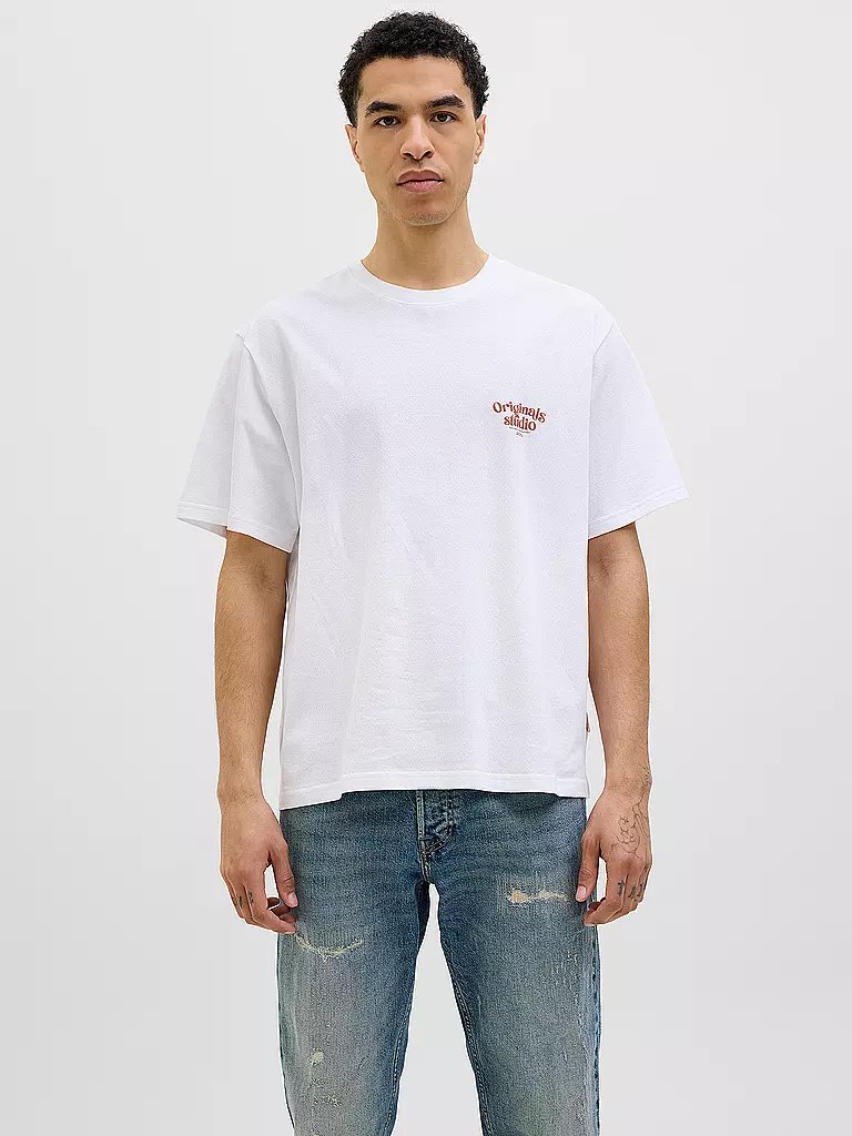 JACK & JONES | T-Shirt JORACAPULCO  | weiss