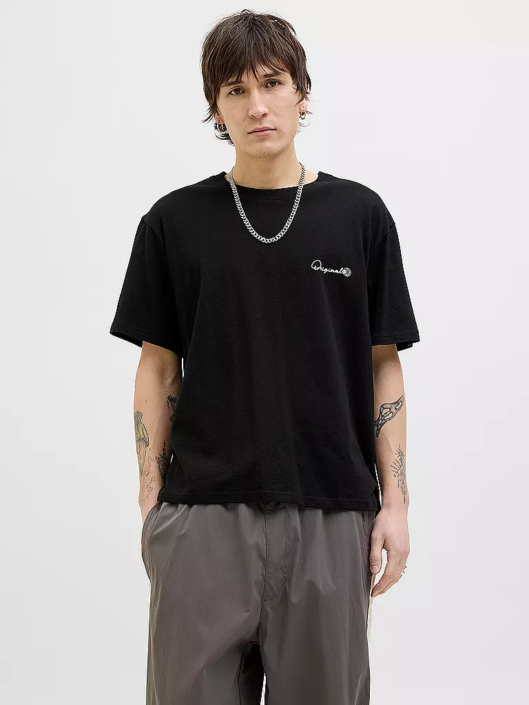 JACK & JONES | T-Shirt JORACAPULCO  | schwarz