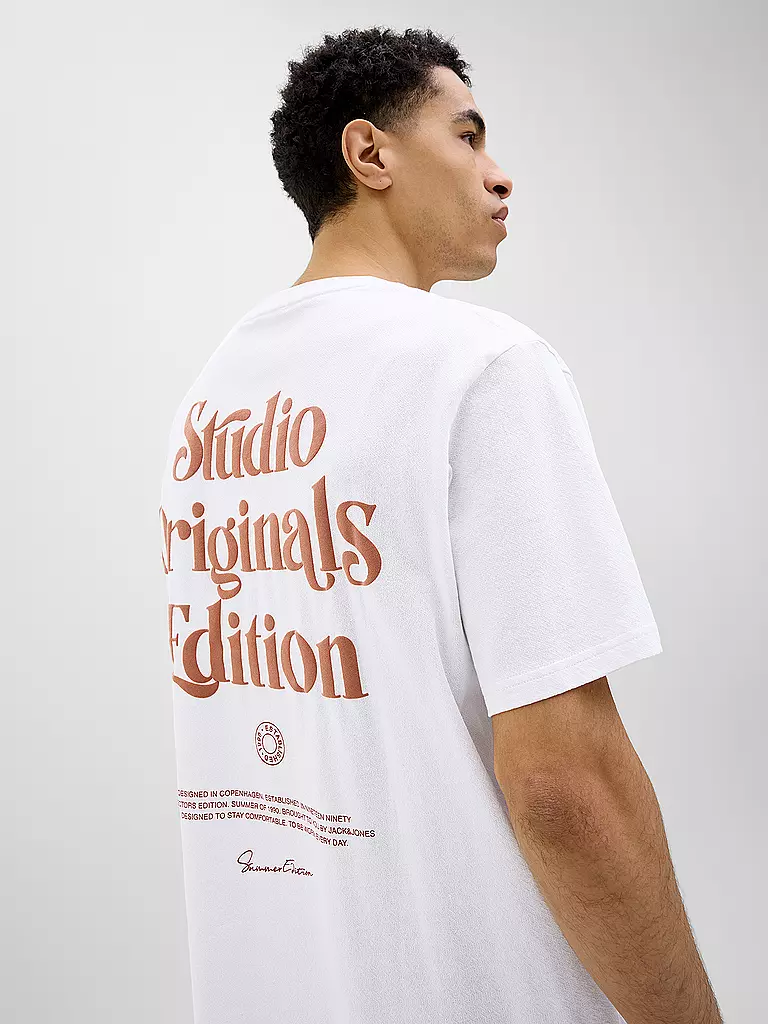 JACK & JONES | T-Shirt JORACAPULCO  | weiss