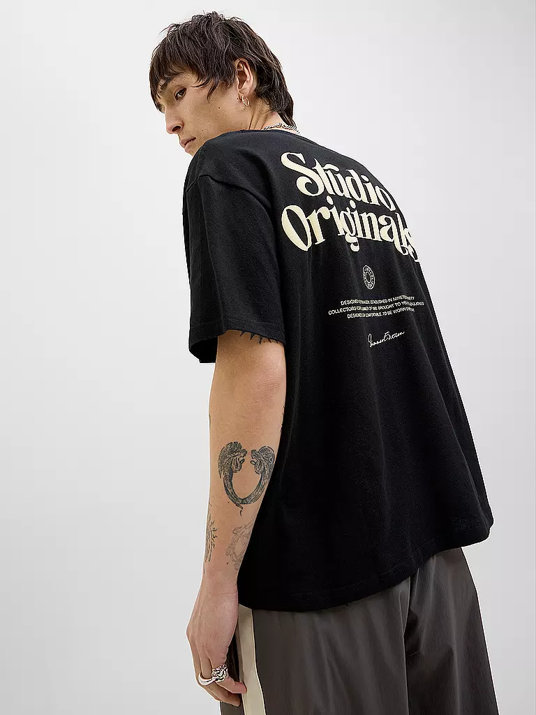 JACK & JONES | T-Shirt JORACAPULCO  | schwarz